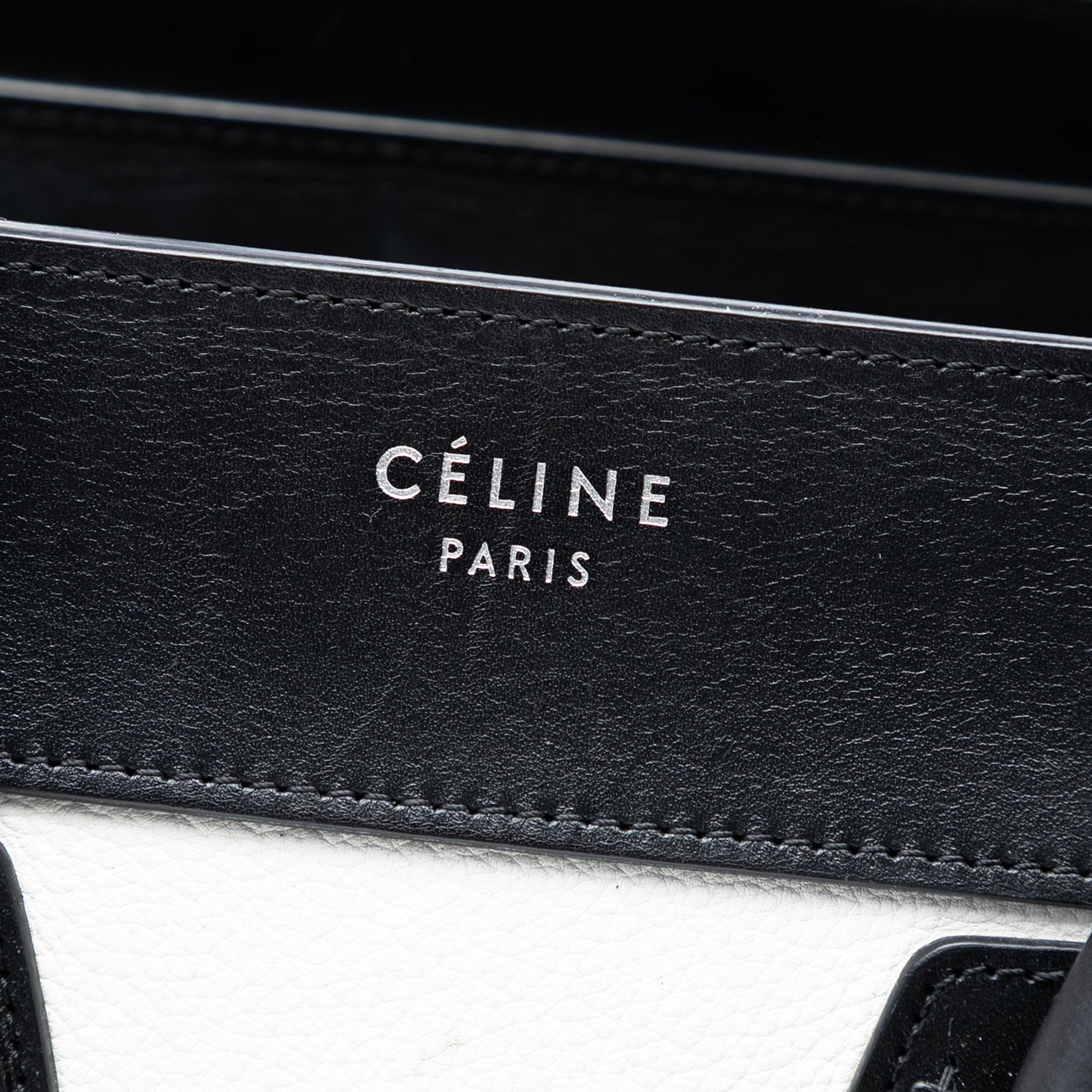 Celine Micro Tricolor Nubuck and Calfskin Luggage Tote