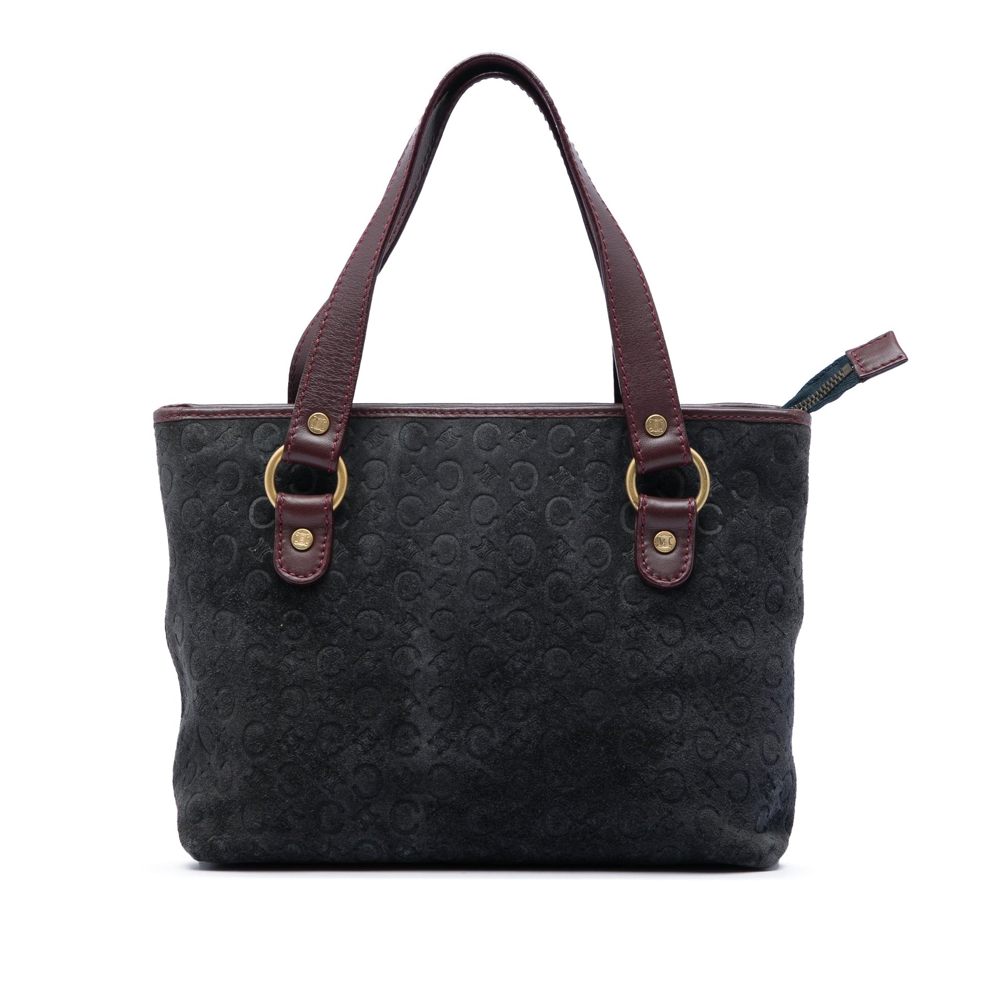 Celine C Macadam Suede Handbag