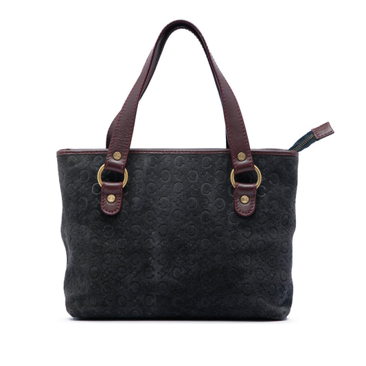 Celine C Macadam Suede Handbag