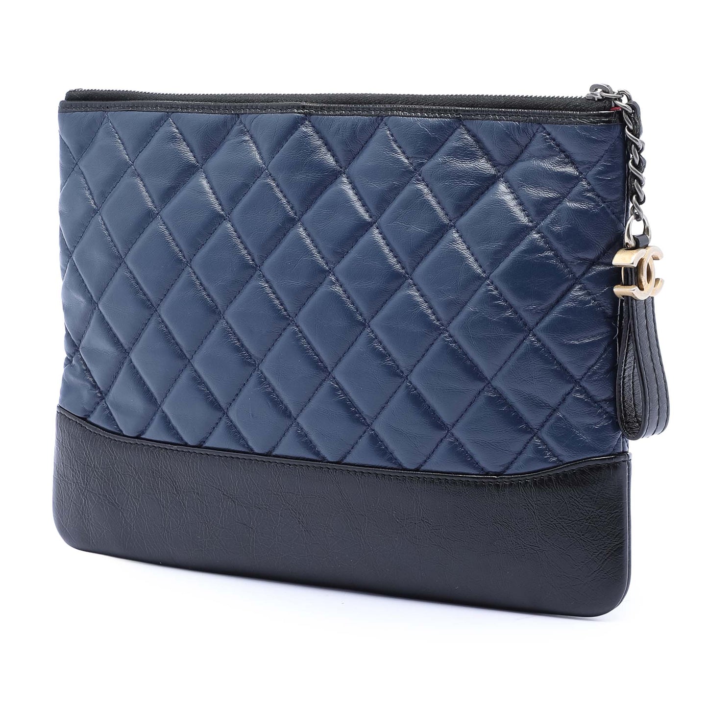 Chanel Medium Aged Calfskin Gabrielle O Case Clutch