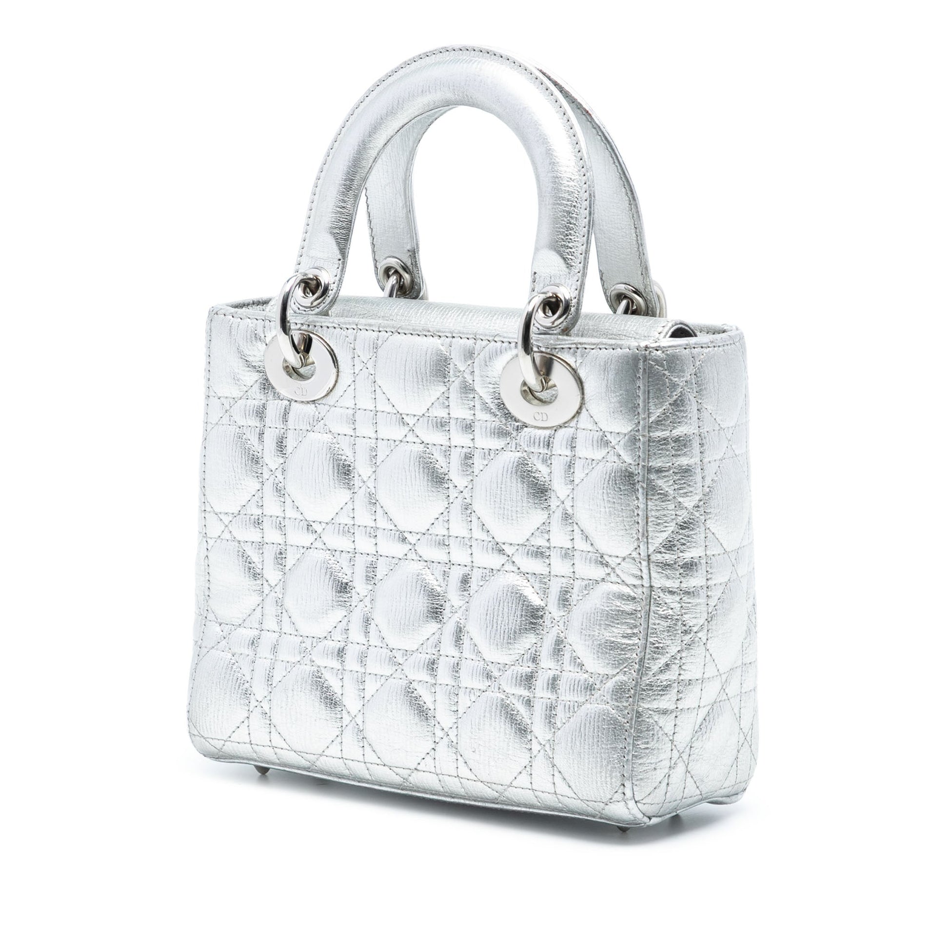 Dior Small Metallic Grained Calfskin Cannage My ABCDior Lady Dior