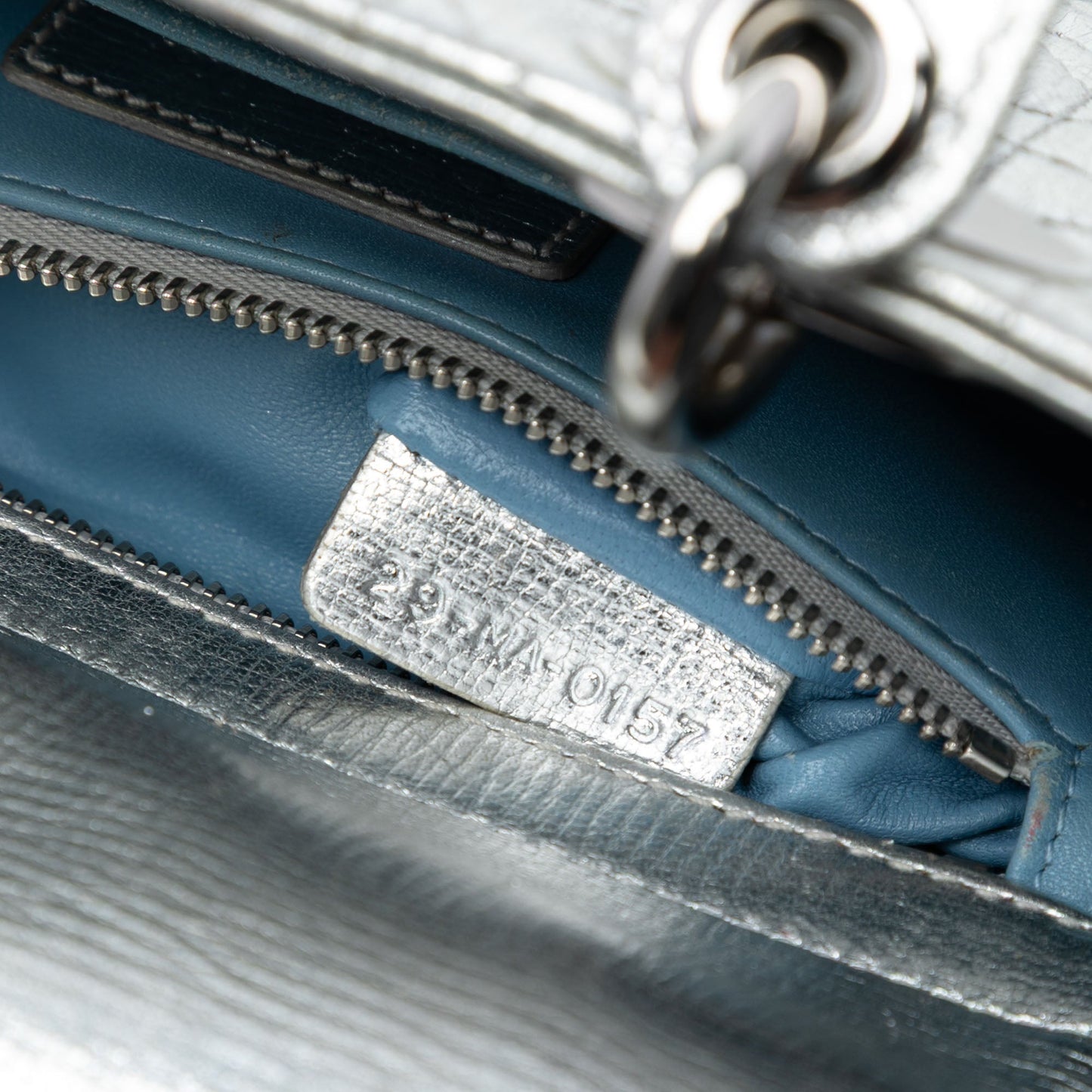 Dior Small Metallic Grained Calfskin Cannage My ABCDior Lady Dior
