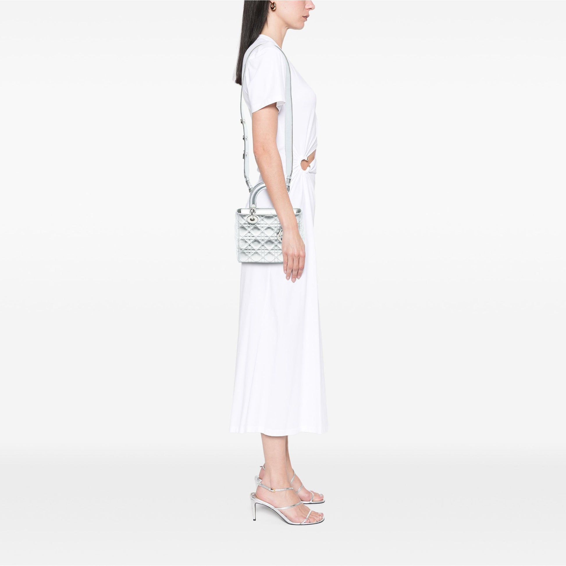 Dior Small Metallic Grained Calfskin Cannage My ABCDior Lady Dior