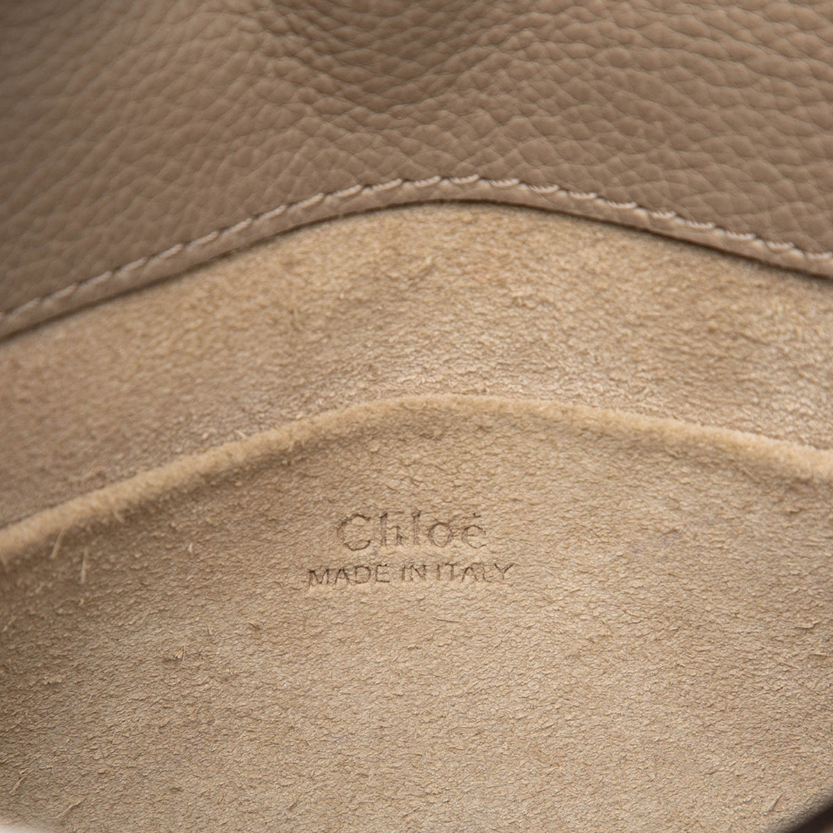 Chloé Small Leather Nile Bracelet Satchel — Beige