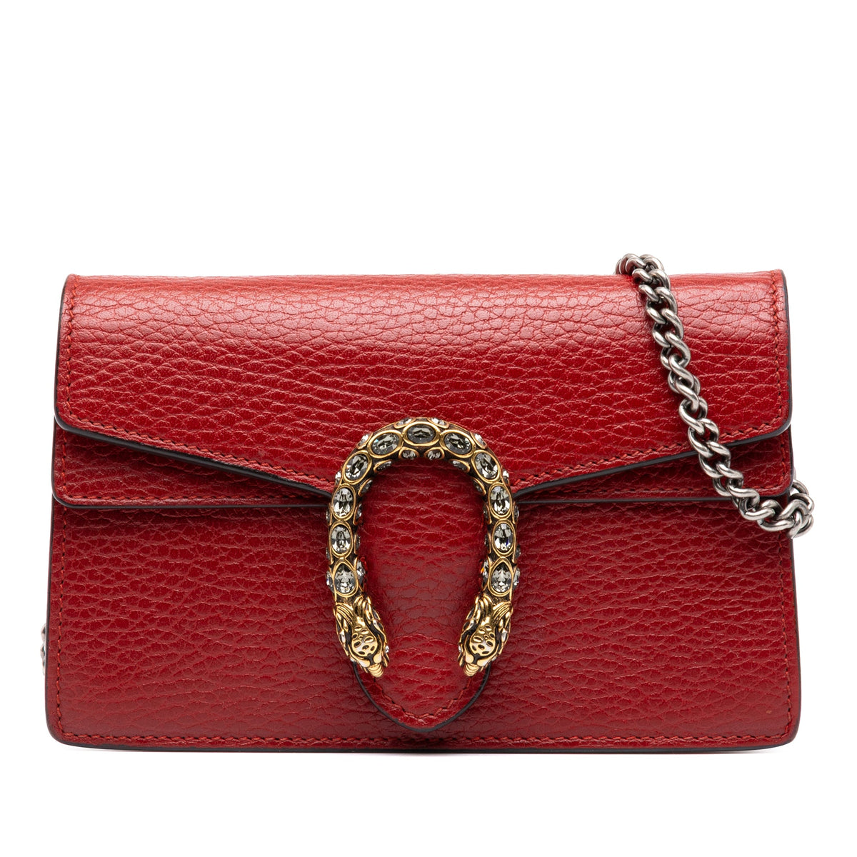 Gucci Mini Calfskin Dionysus Crossbody — Red