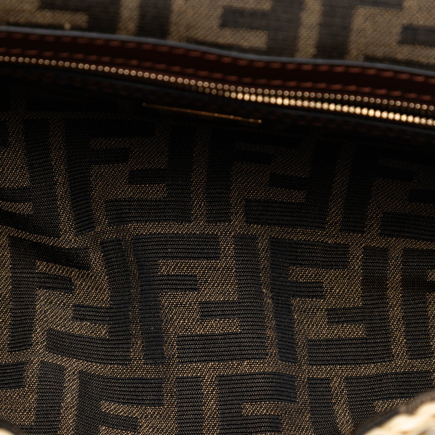 Fendi Crochet Raffia Baguette Satchel