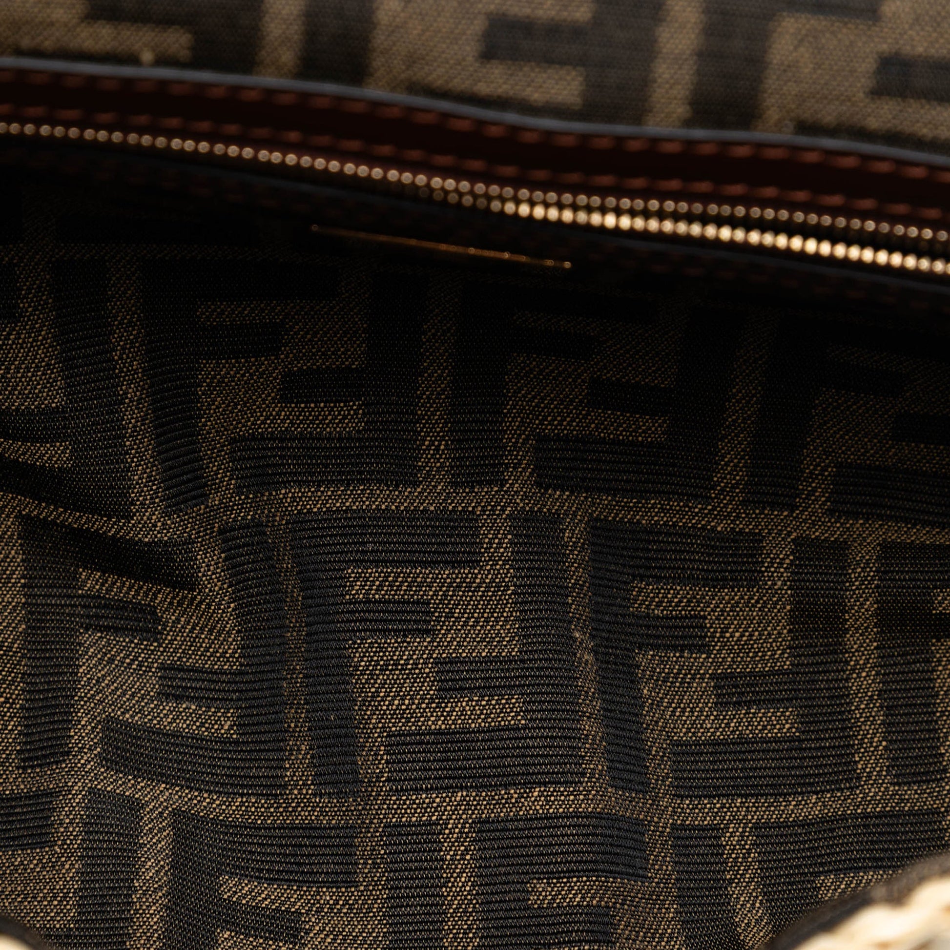 Fendi Crochet Raffia Baguette Satchel