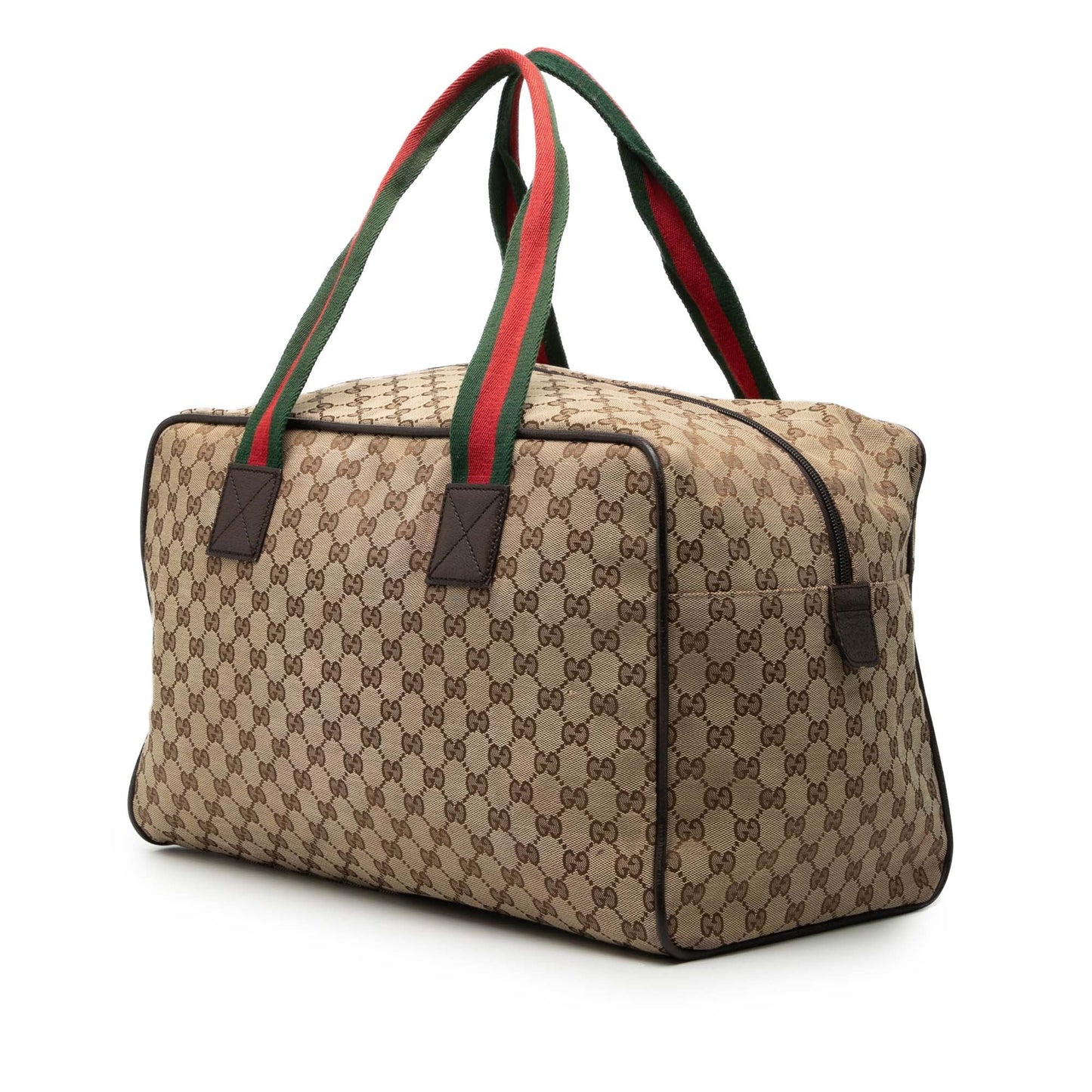 Gucci GG Canvas Web Duffle Bag