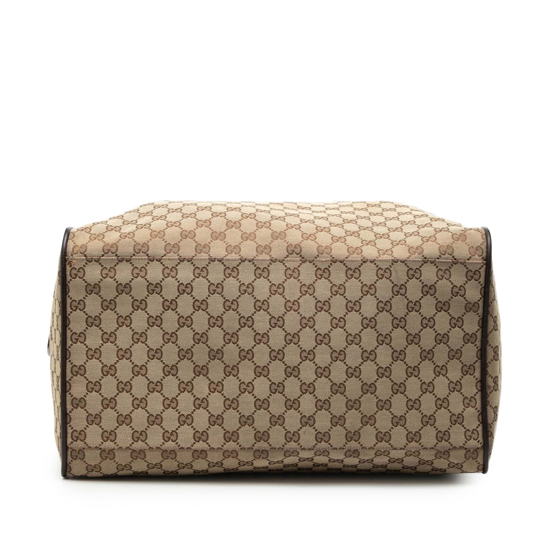 Gucci GG Canvas Web Duffle Bag