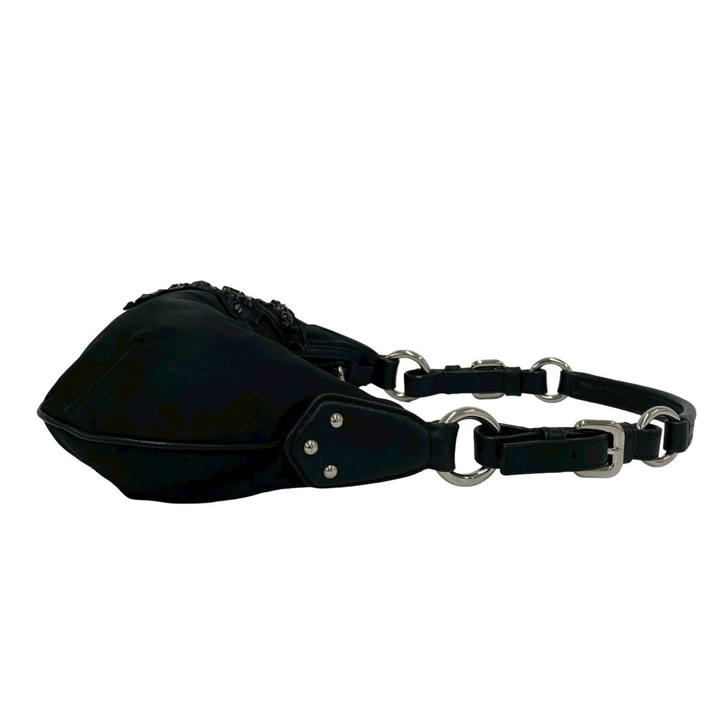 Prada Beaded Tessuto Evening Bear Shoulder Bag