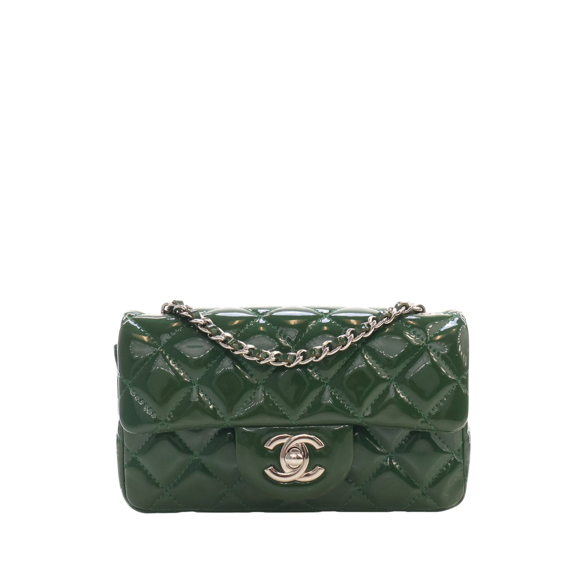 Chanel Extra Mini Rectangular Classic Patent Single Flap
