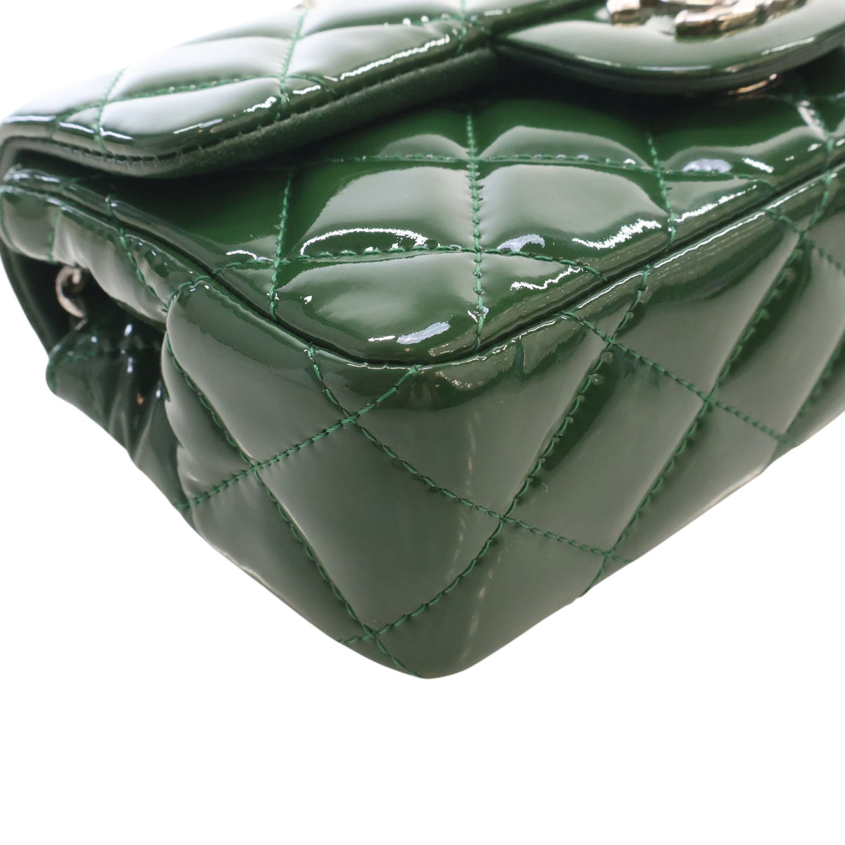 Chanel Extra Mini Rectangular Classic Patent Single Flap