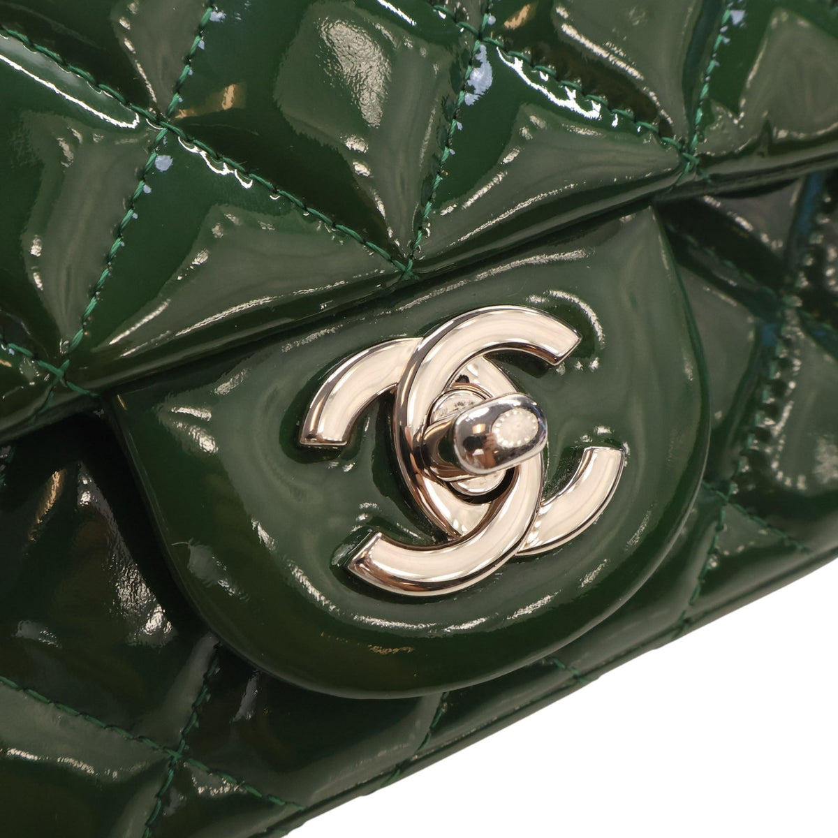 Chanel Extra Mini Rectangular Classic Patent Single Flap