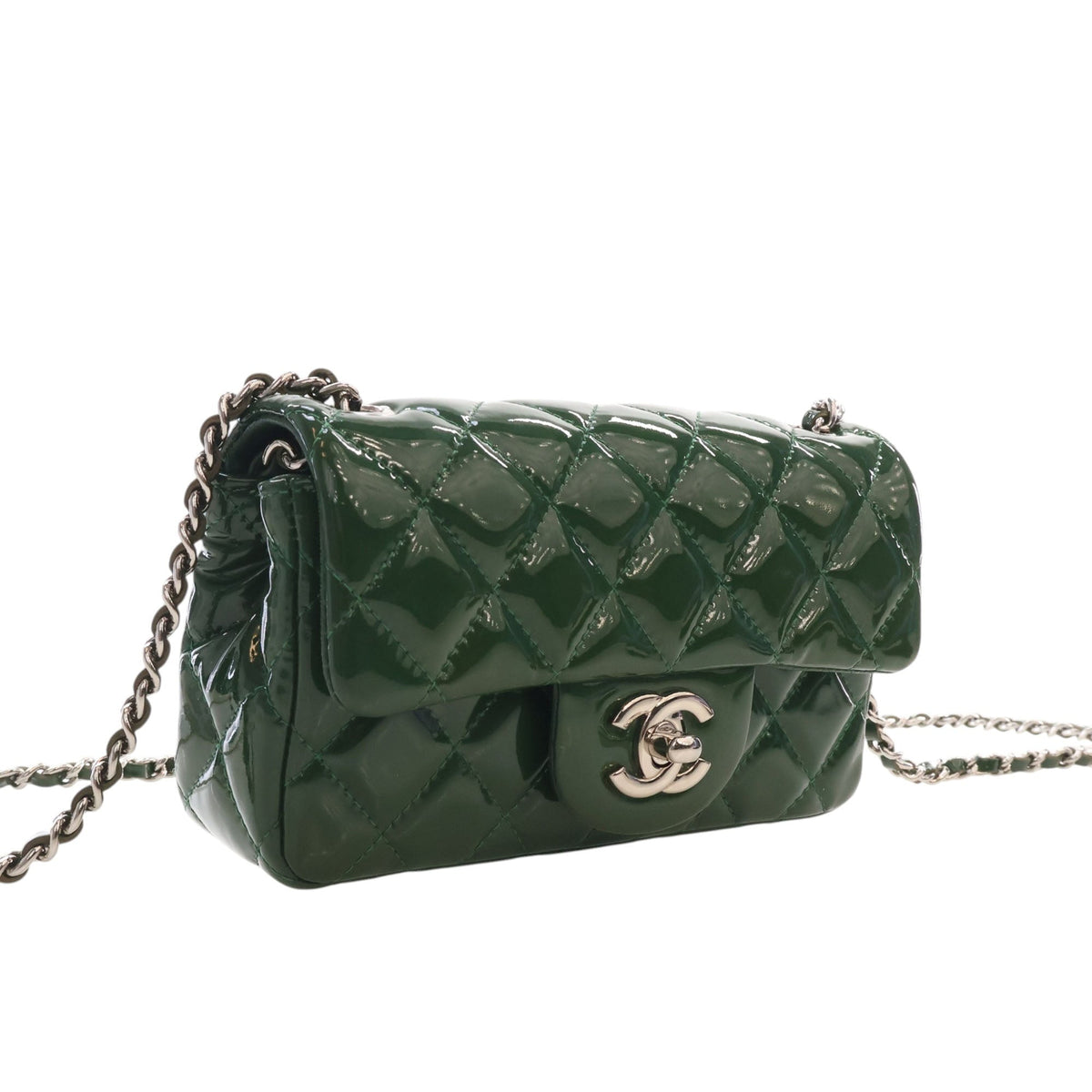 Chanel Extra Mini Rectangular Classic Patent Single Flap