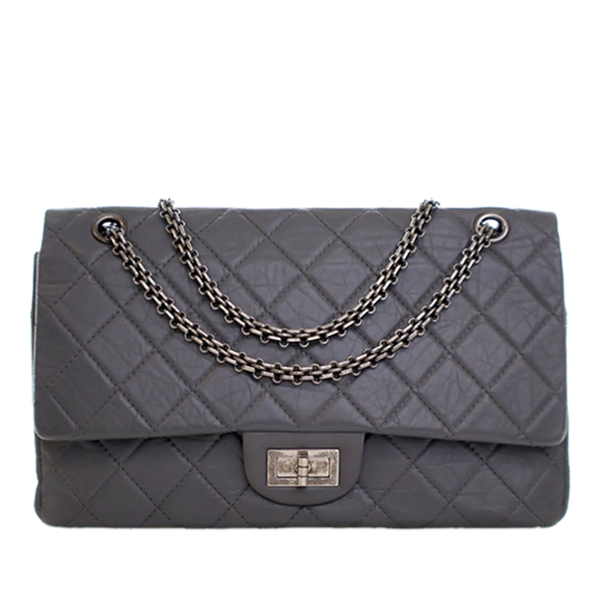 Chanel Quilted Aged Calfskin Reissue 2.55 Double Flap 227