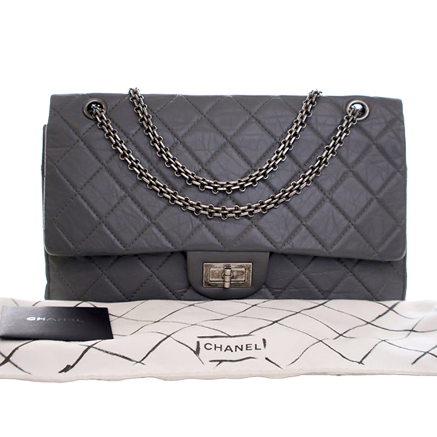 Chanel Quilted Aged Calfskin Reissue 2.55 Double Flap 227