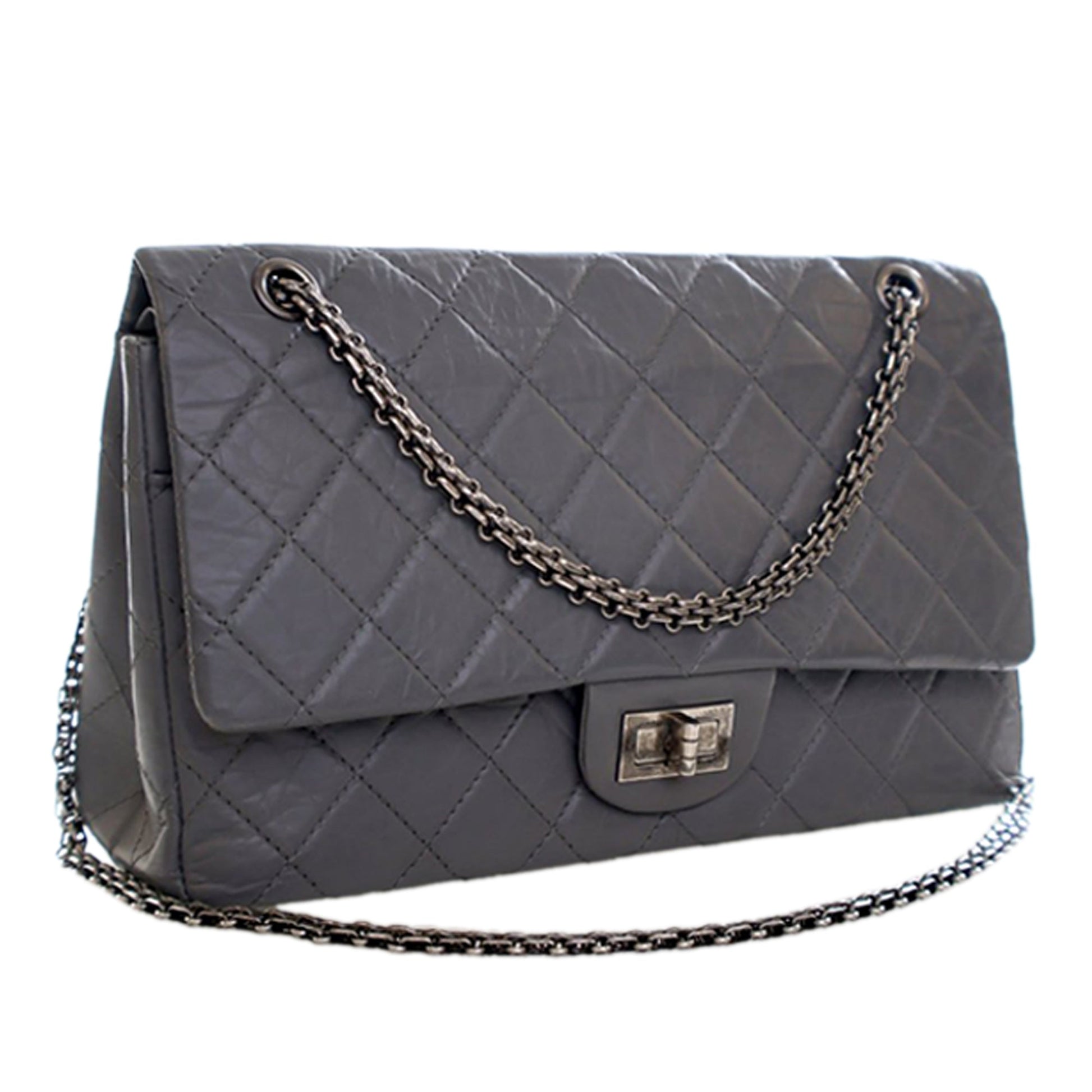 Chanel Quilted Aged Calfskin Reissue 2.55 Double Flap 227
