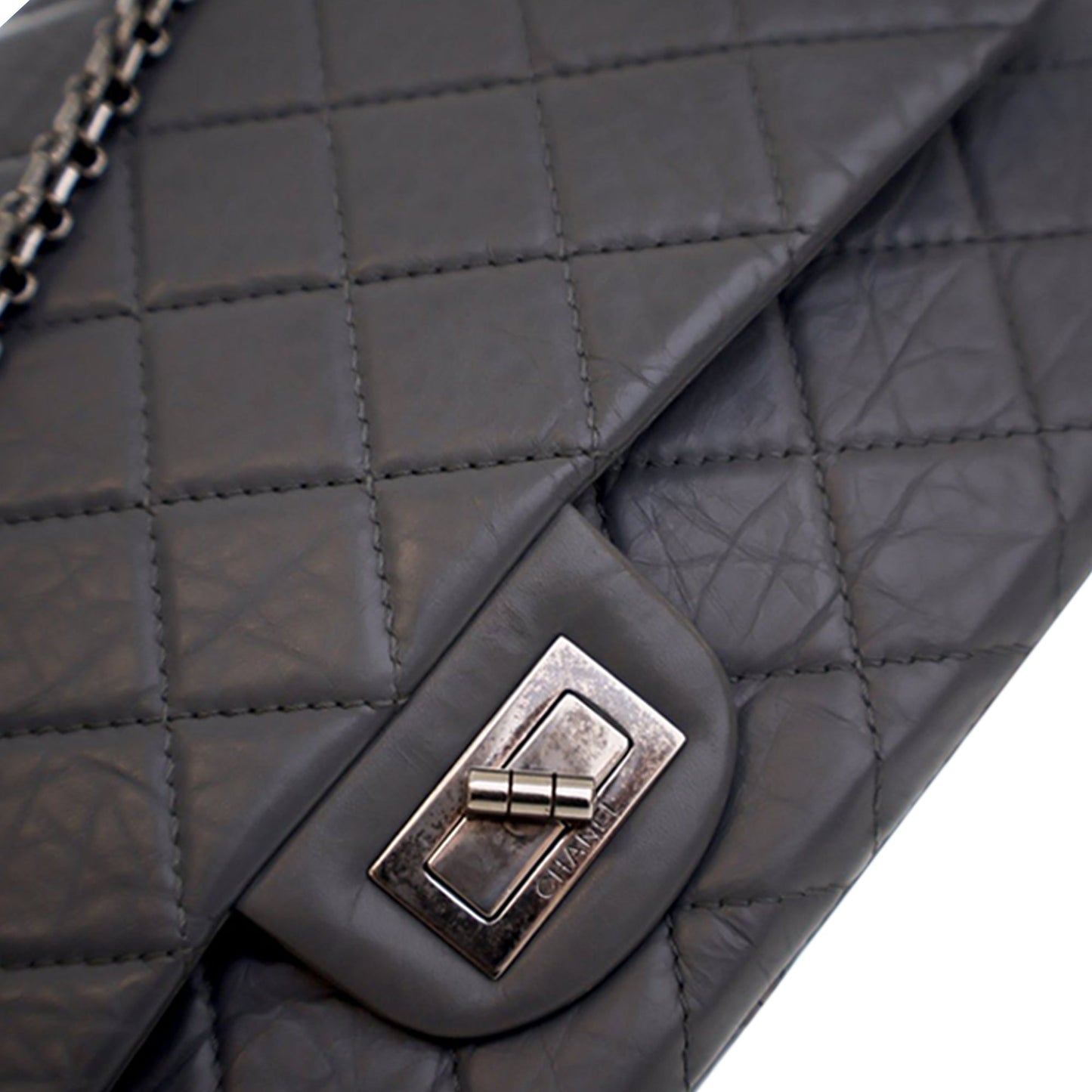 Chanel Quilted Aged Calfskin Reissue 2.55 Double Flap 227