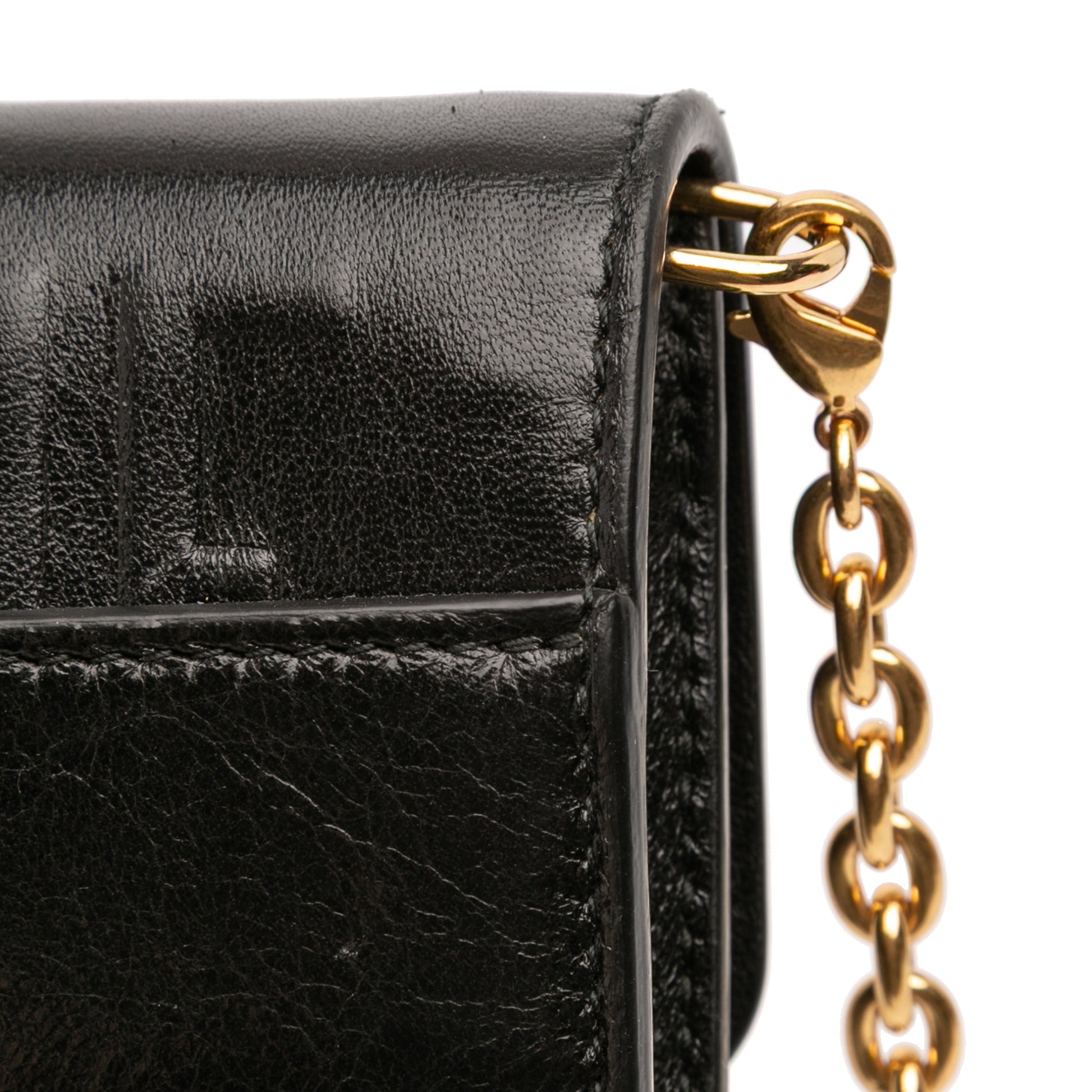 Dior Leather Montaigne 30 Clutch with Chain