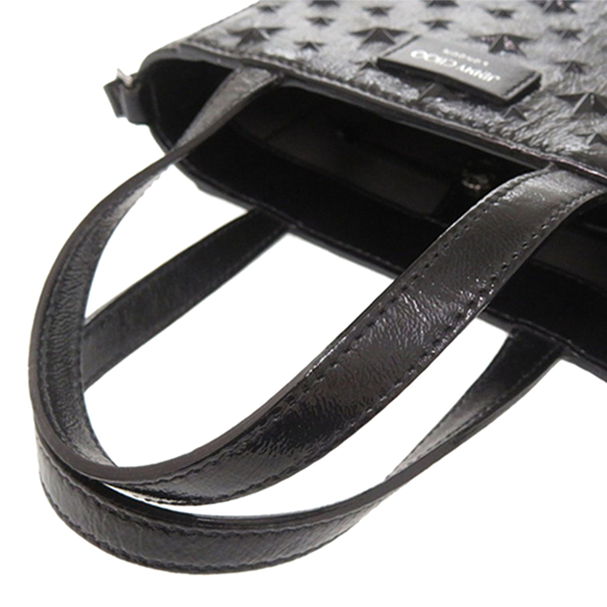 Jimmy Choo Mini Embossed Patent Star Pegasi Tote