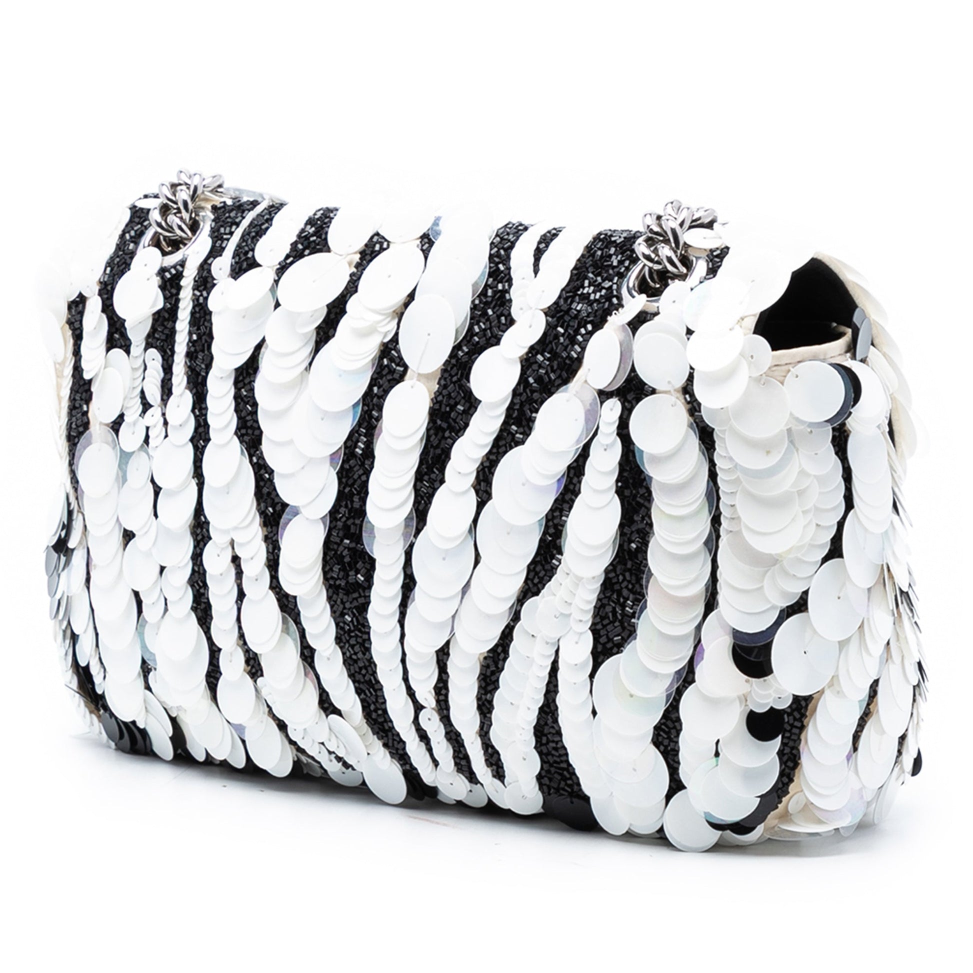 Medium GG Marmont Sequin Embellished Leather Shoulder Bag