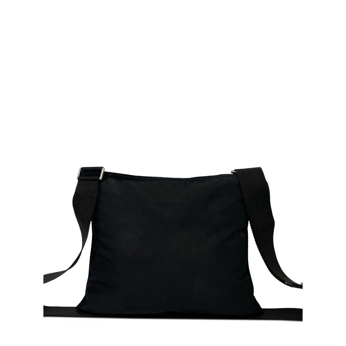 Prada Tessuto Zip Top Crossbody — Black