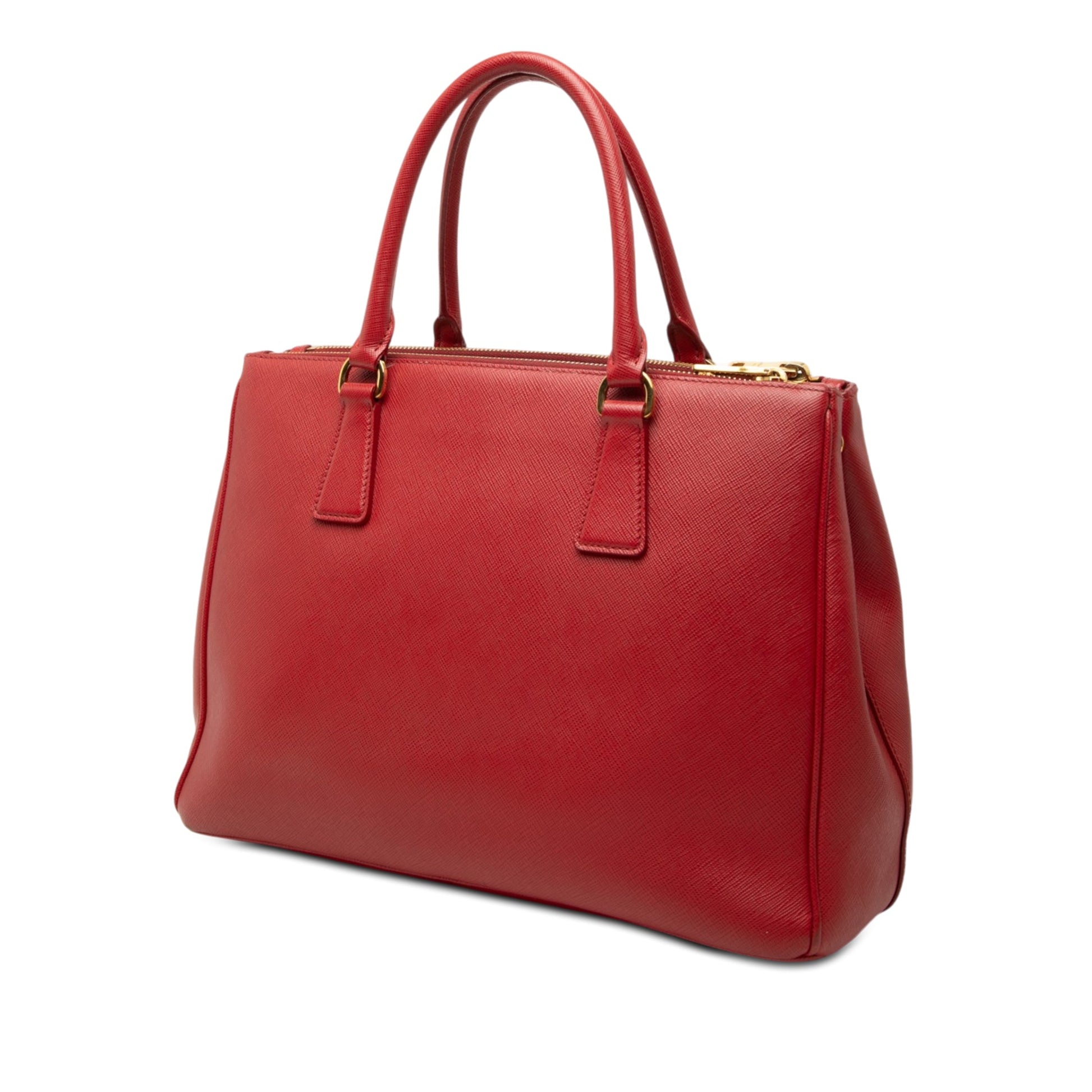 Prada Large Saffiano Lux Galleria Double Zip Satchel