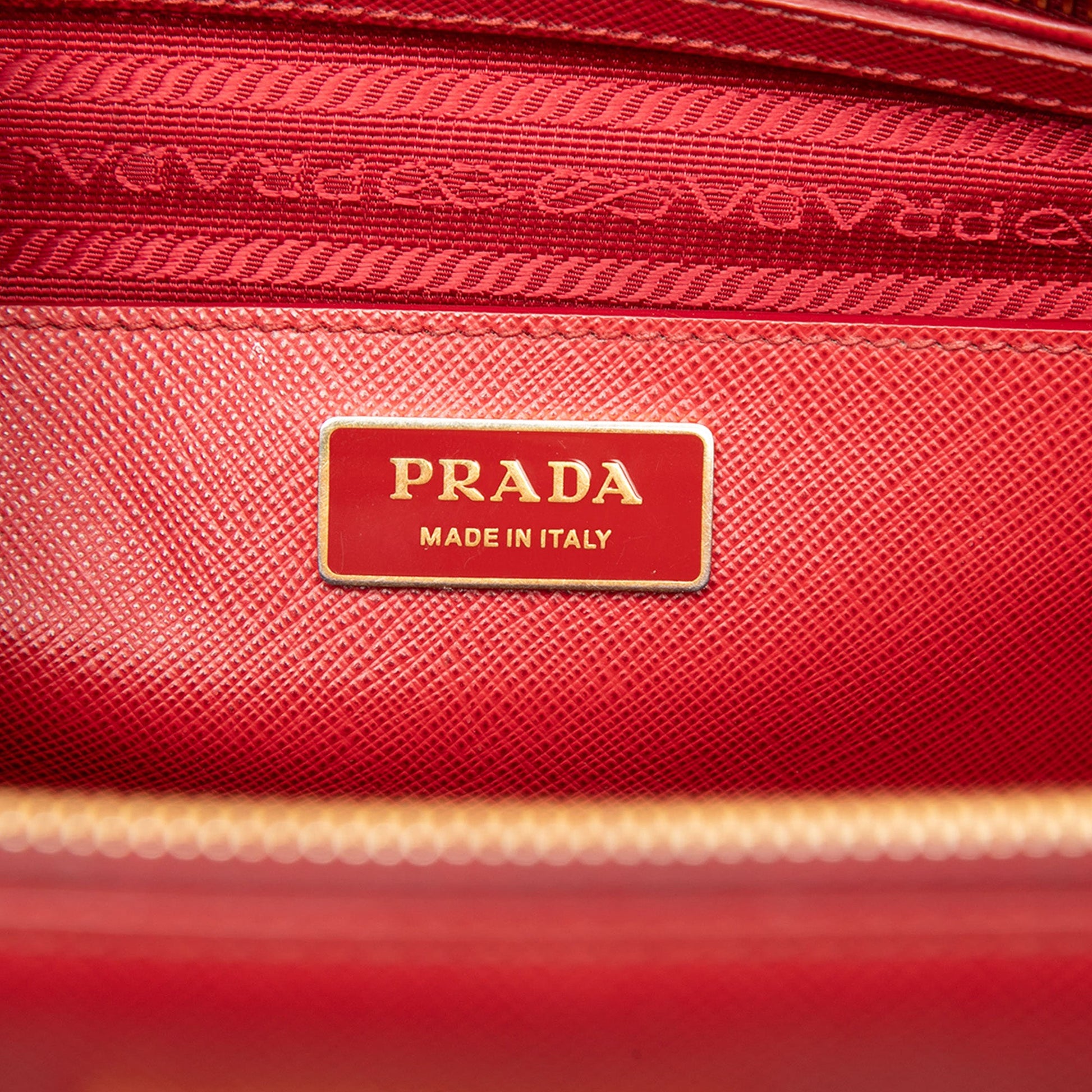 Prada Large Saffiano Lux Galleria Double Zip Satchel
