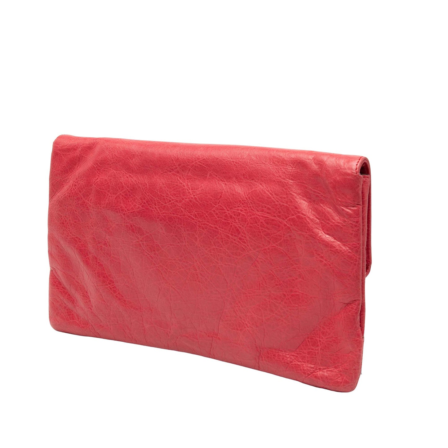 Balenciaga Lambskin Motocross Classic Envelope Clutch