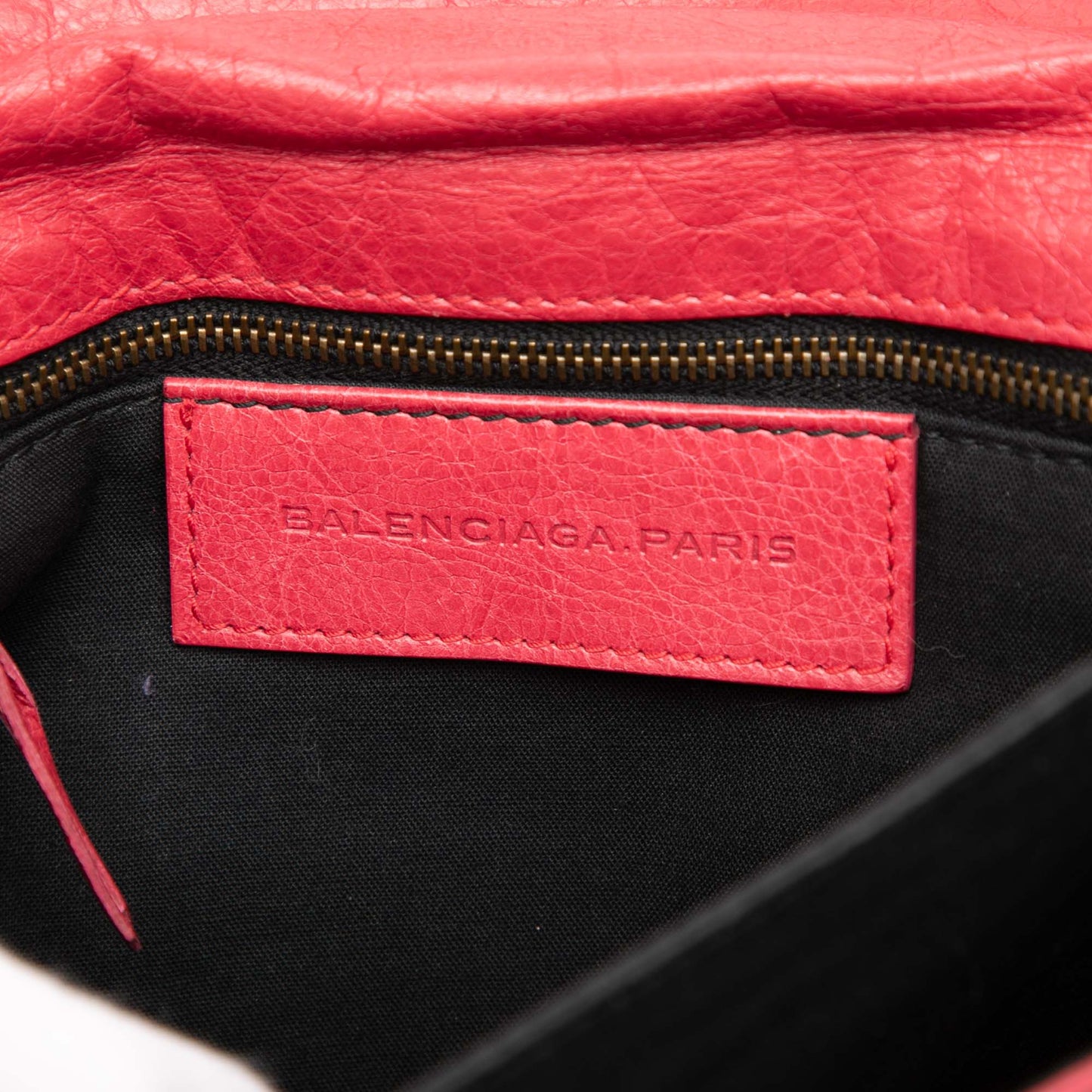 Balenciaga Lambskin Motocross Classic Envelope Clutch
