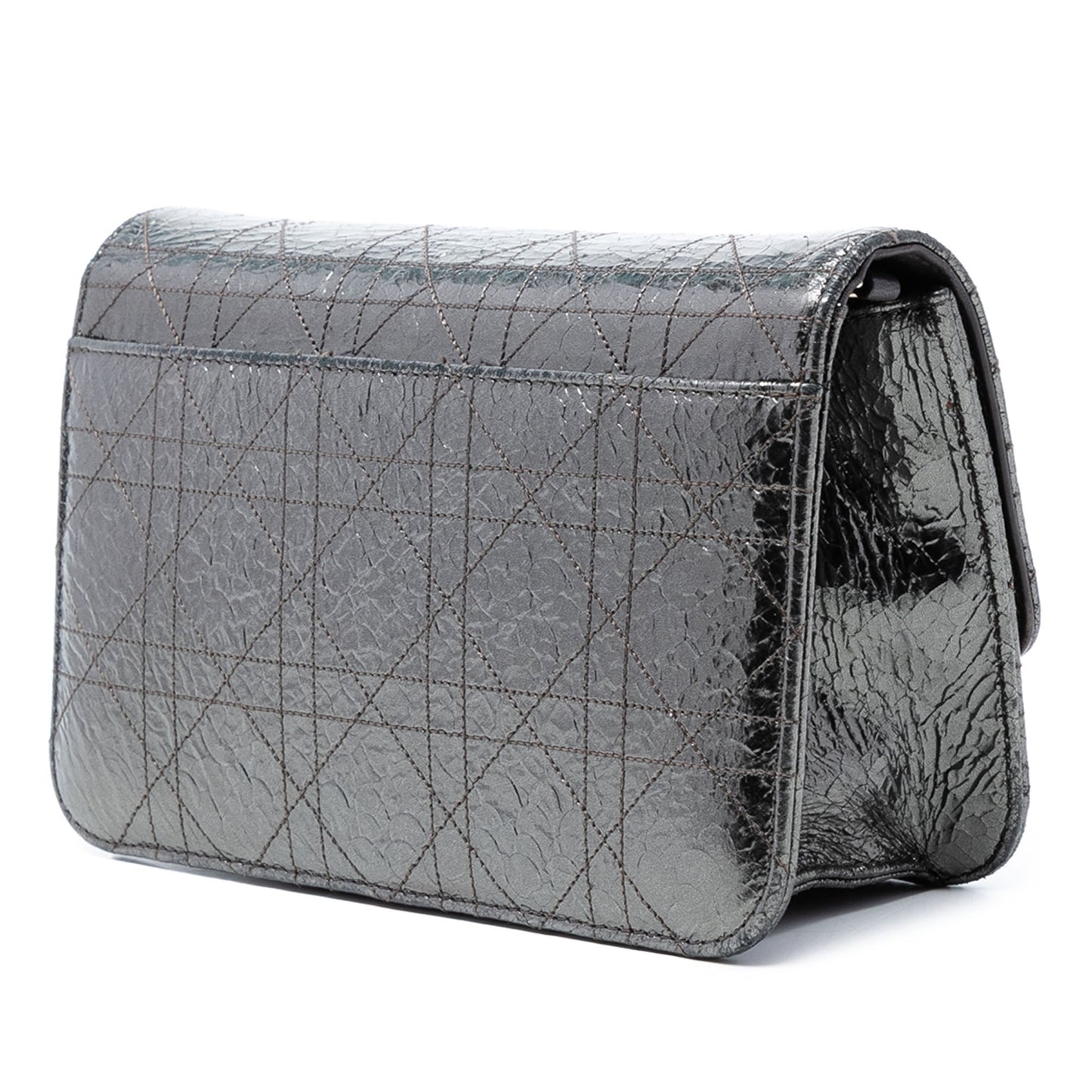 Dior Metallic Crinkled Calfskin Cannage Miss Dior Promenade Crossbody