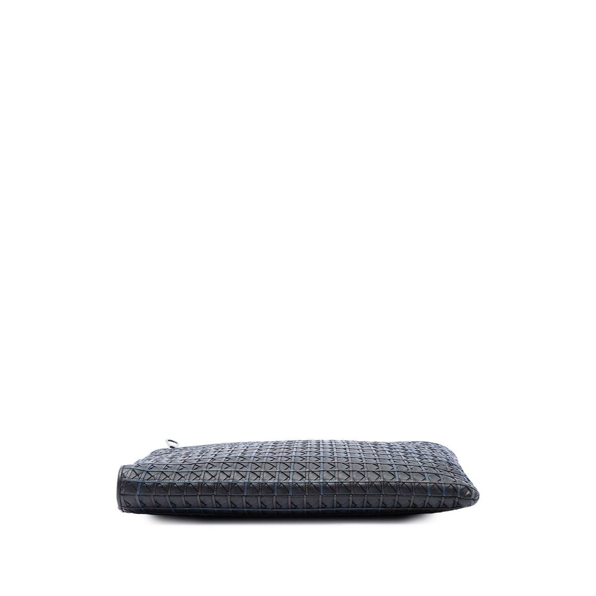 Bottega Veneta Nappa Intrecciato Stitched Clutch — Black