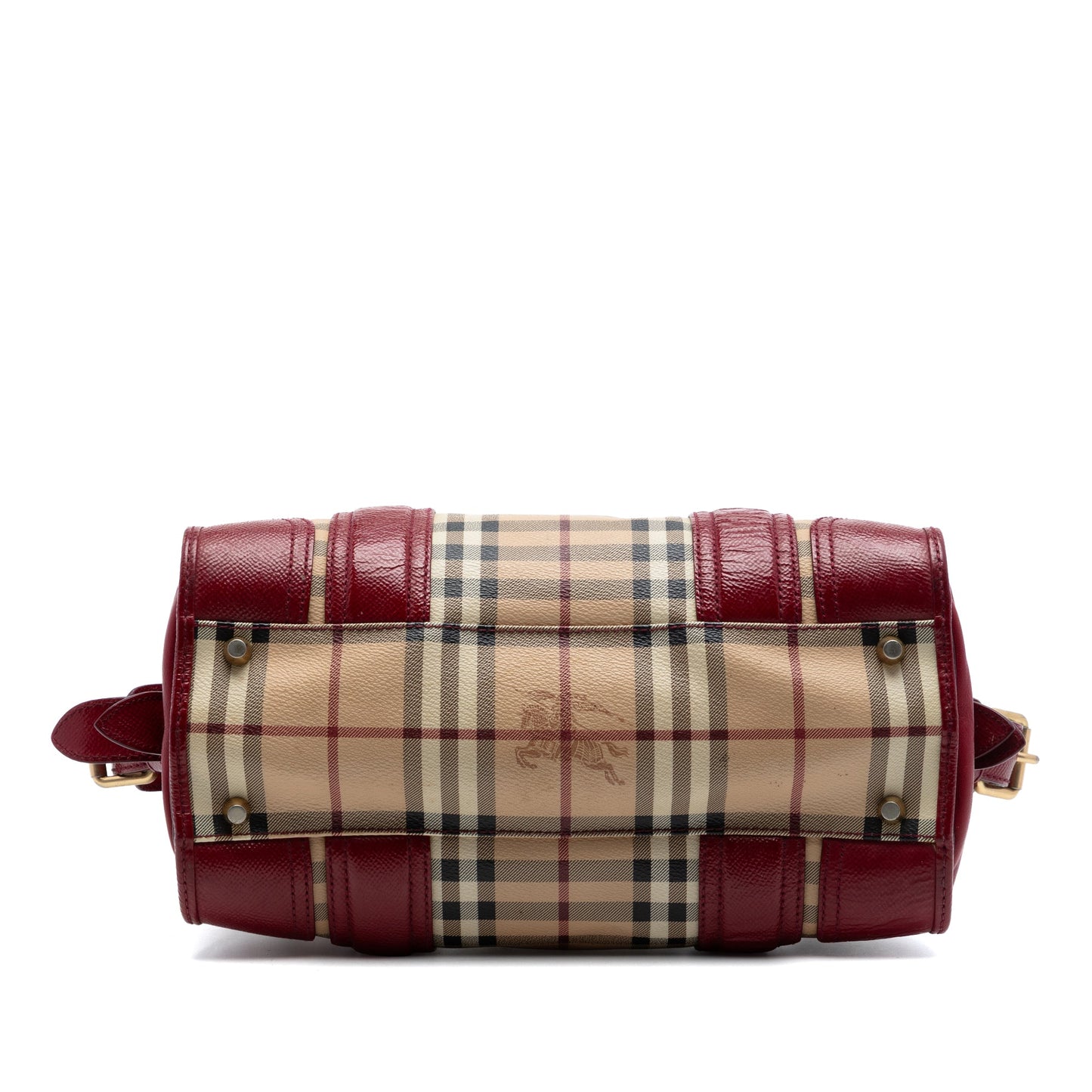 Burberry Haymarket Check Coated Canvas Minford Portrait Satchel