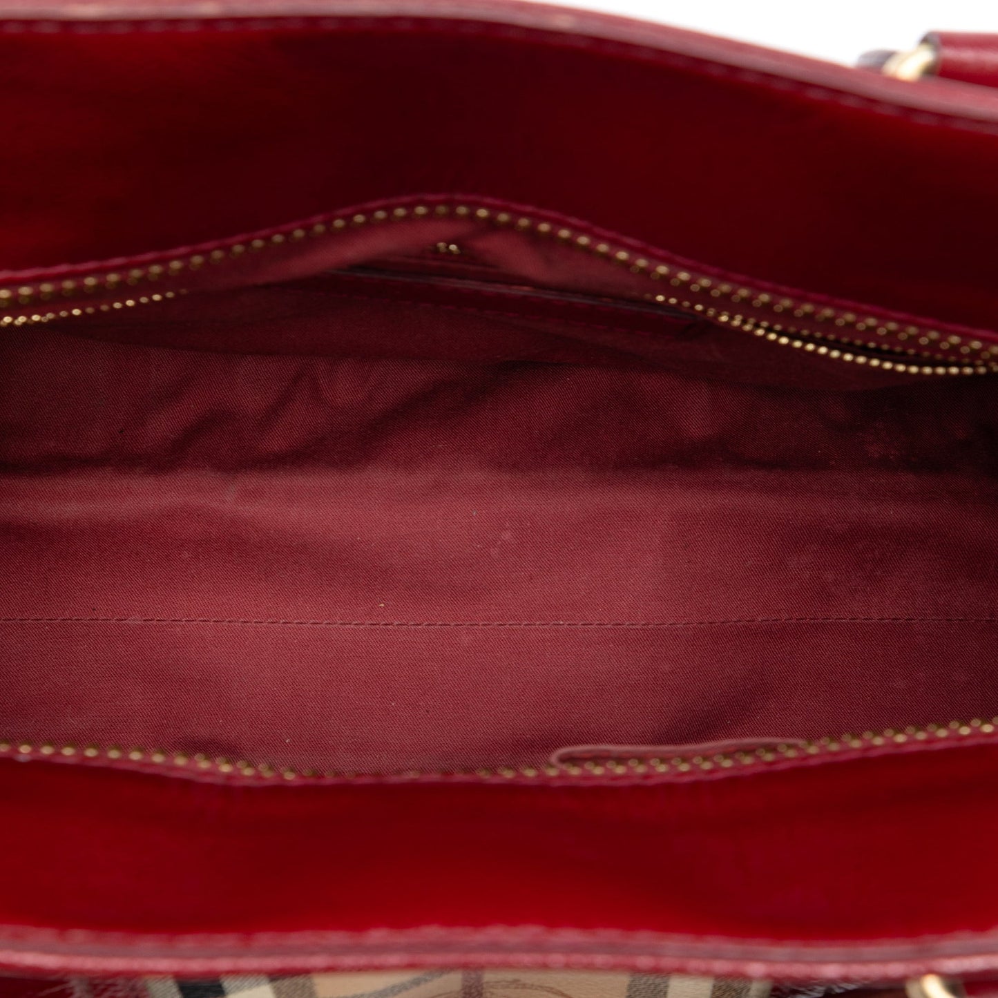 Burberry Haymarket Check Coated Canvas Minford Portrait Satchel