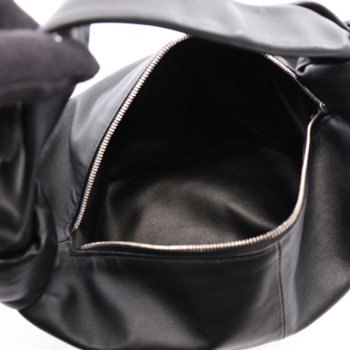 Bottega Veneta Mini Nappa Double Knot — Black