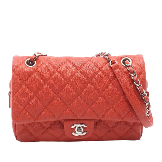 Chanel Caviar Double Compartment CC Chain Flap
