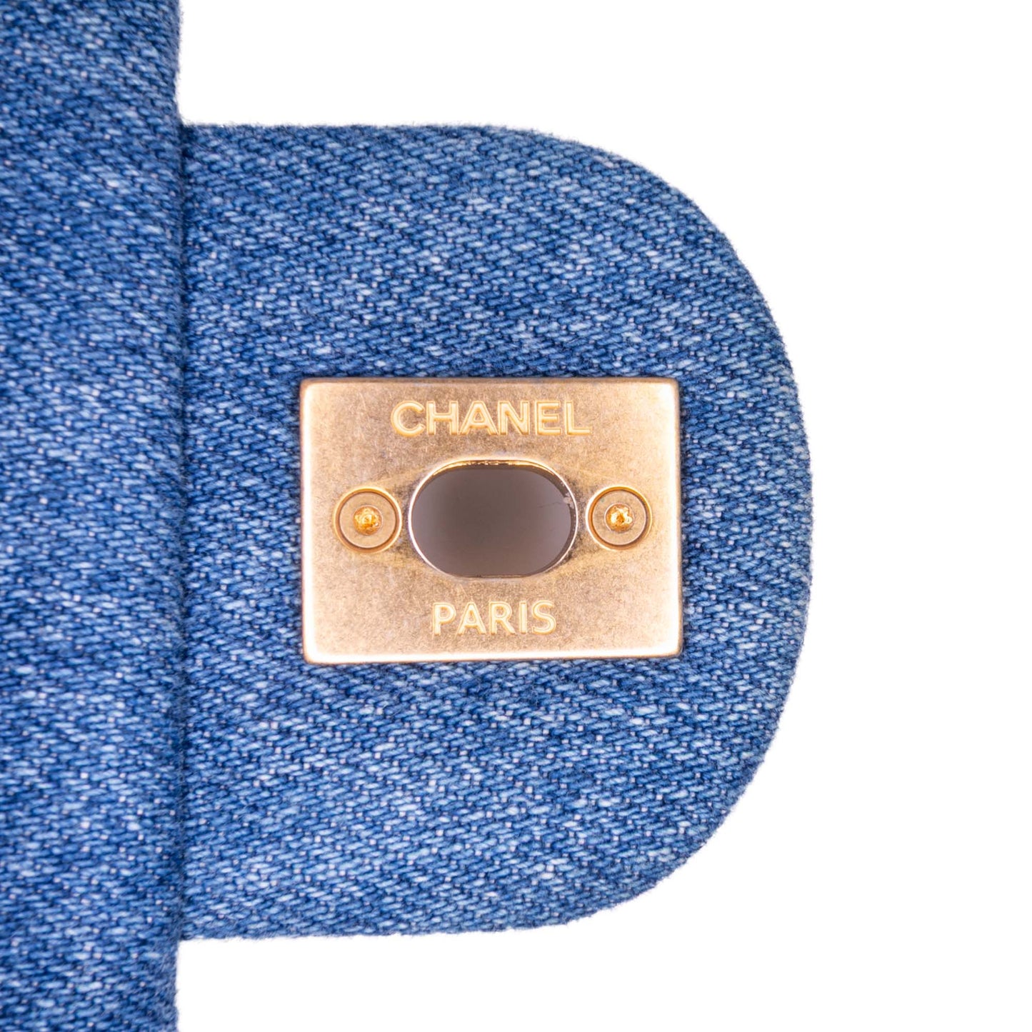 Chanel Mini Rectangular Quilted Denim Mood Flap