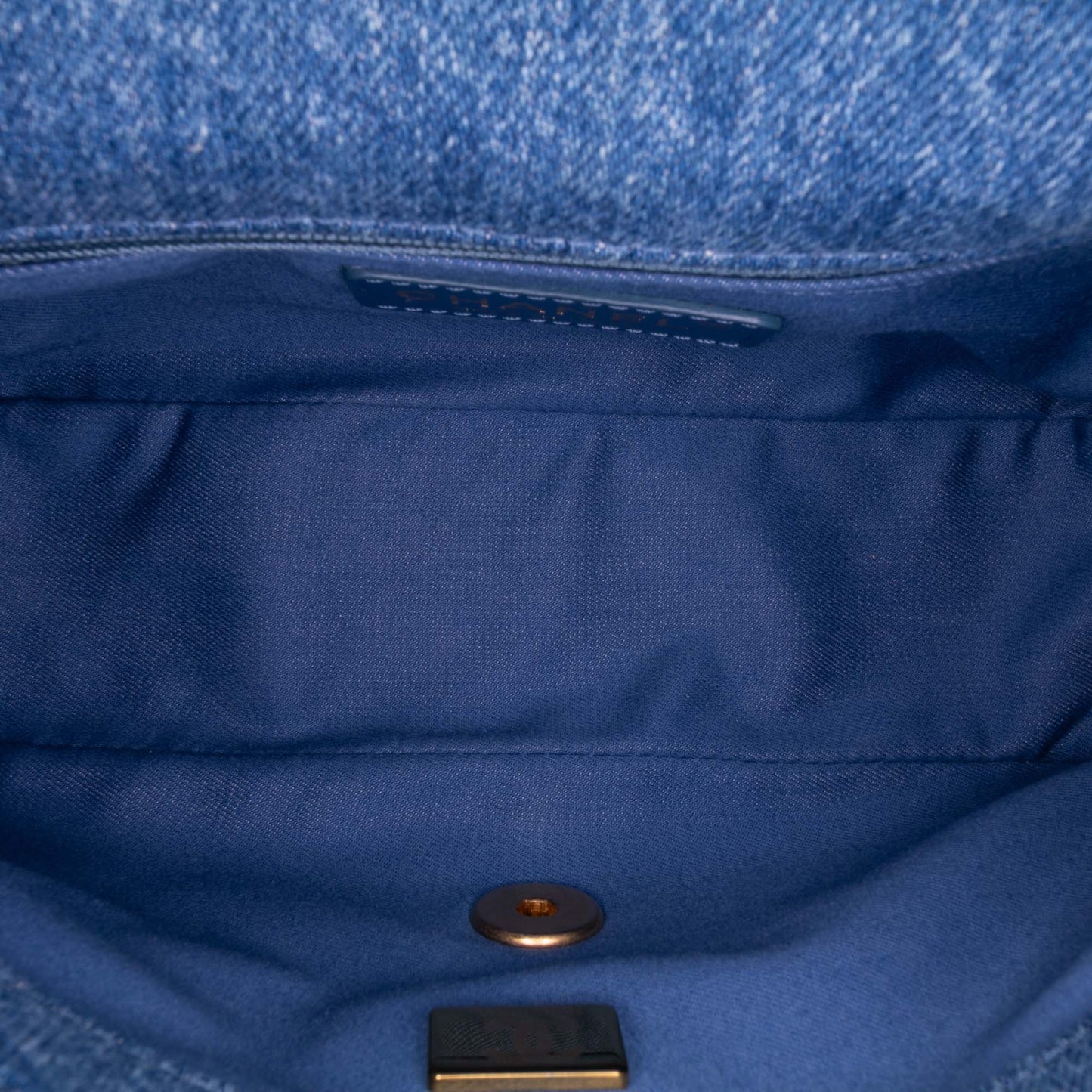 Chanel Mini Rectangular Quilted Denim Mood Flap