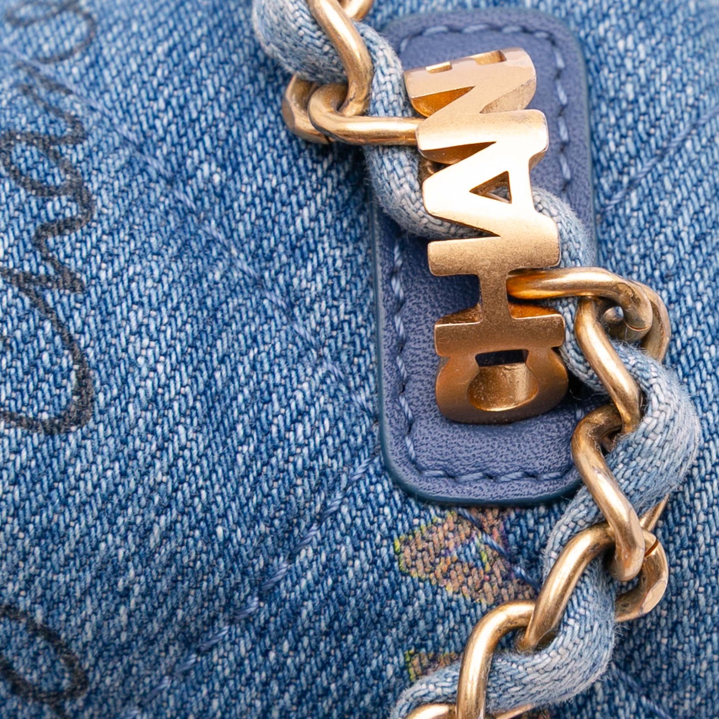 Chanel Mini Rectangular Quilted Denim Mood Flap