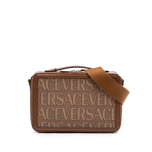 Versace Canvas All Over Messenger bag