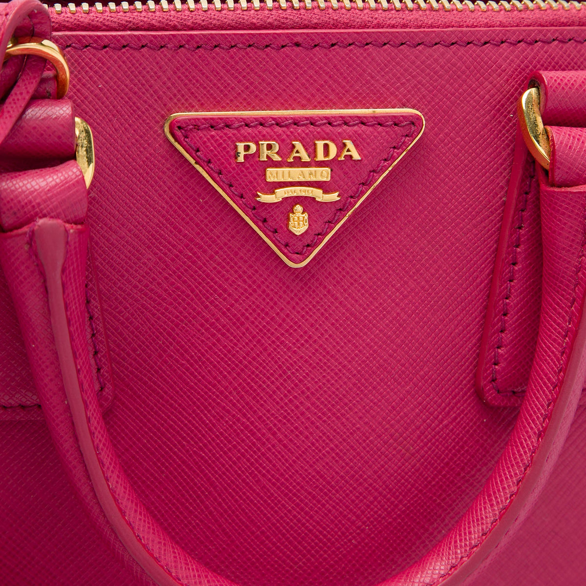 Prada Small Saffiano Lux Promenade Satchel
