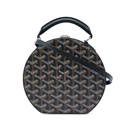 Goyard Goyardine Alto Hatbox Trunk Bag — Black