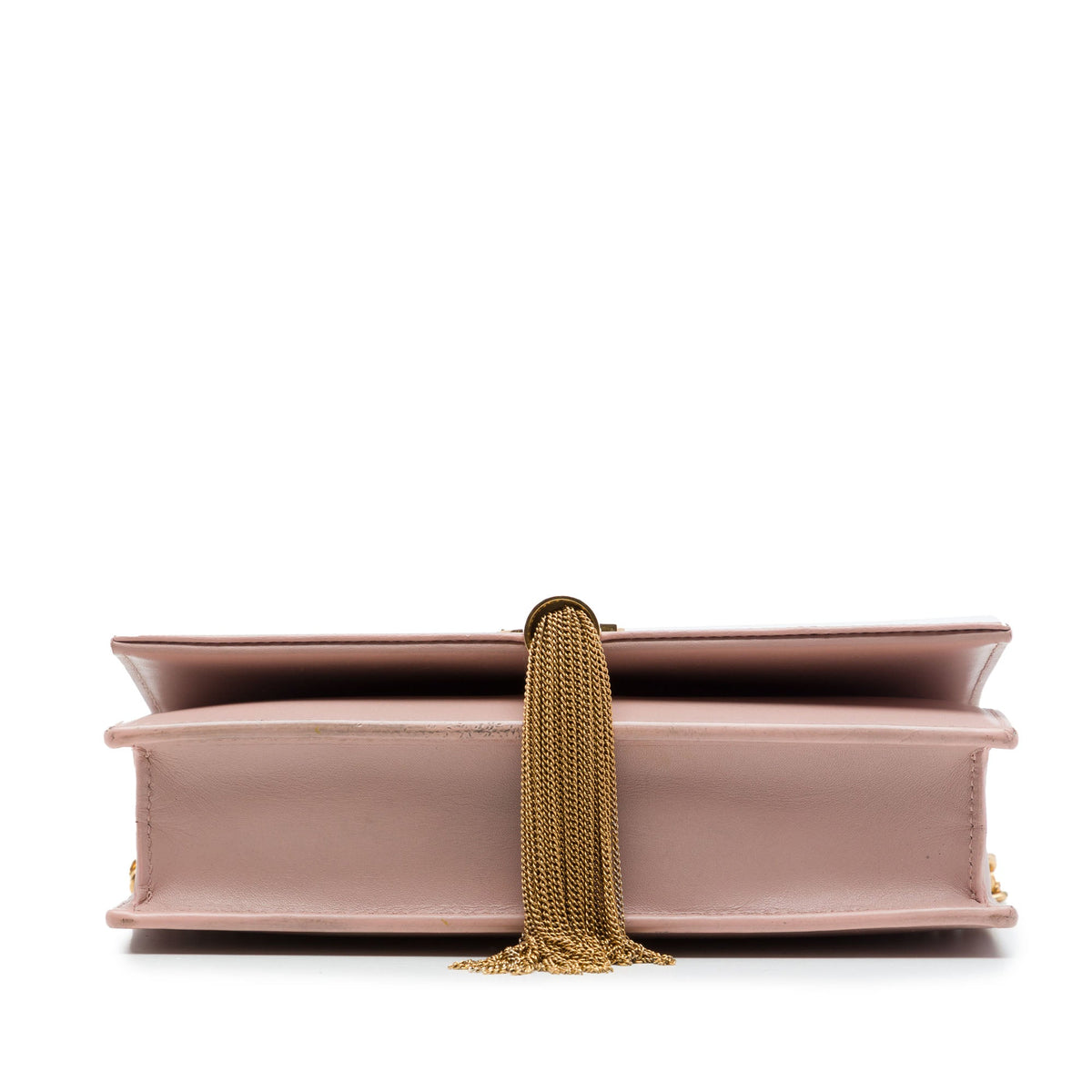 Saint Laurent Smooth Calfskin Monogram Kate Tassel Wallet on Chain