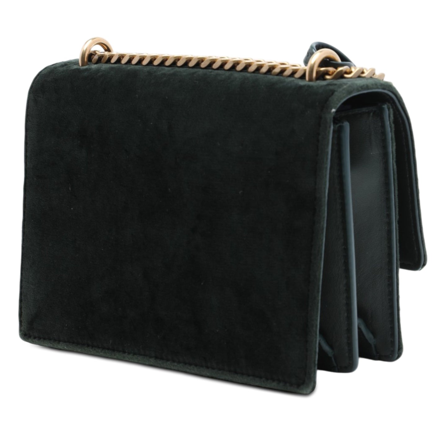 Saint Laurent Small Velvet Monogram Sunset Crossbody