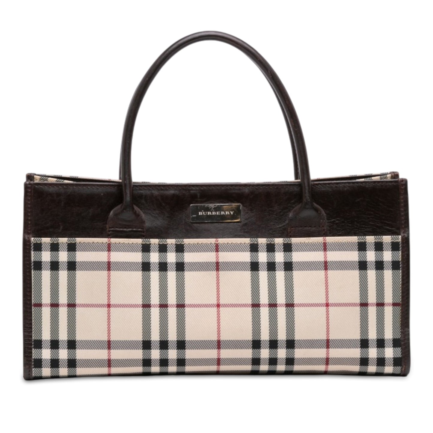 Burberry House Check Canvas Handbag