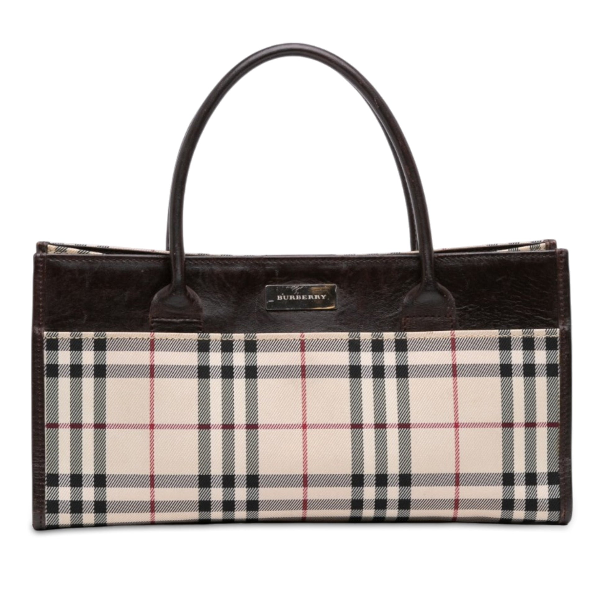 Burberry House Check Canvas Handbag
