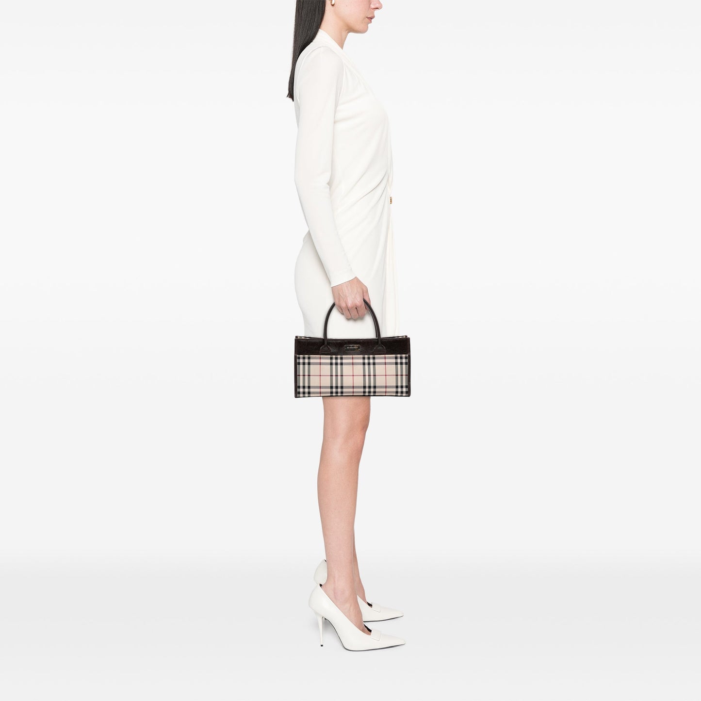 Burberry House Check Canvas Handbag