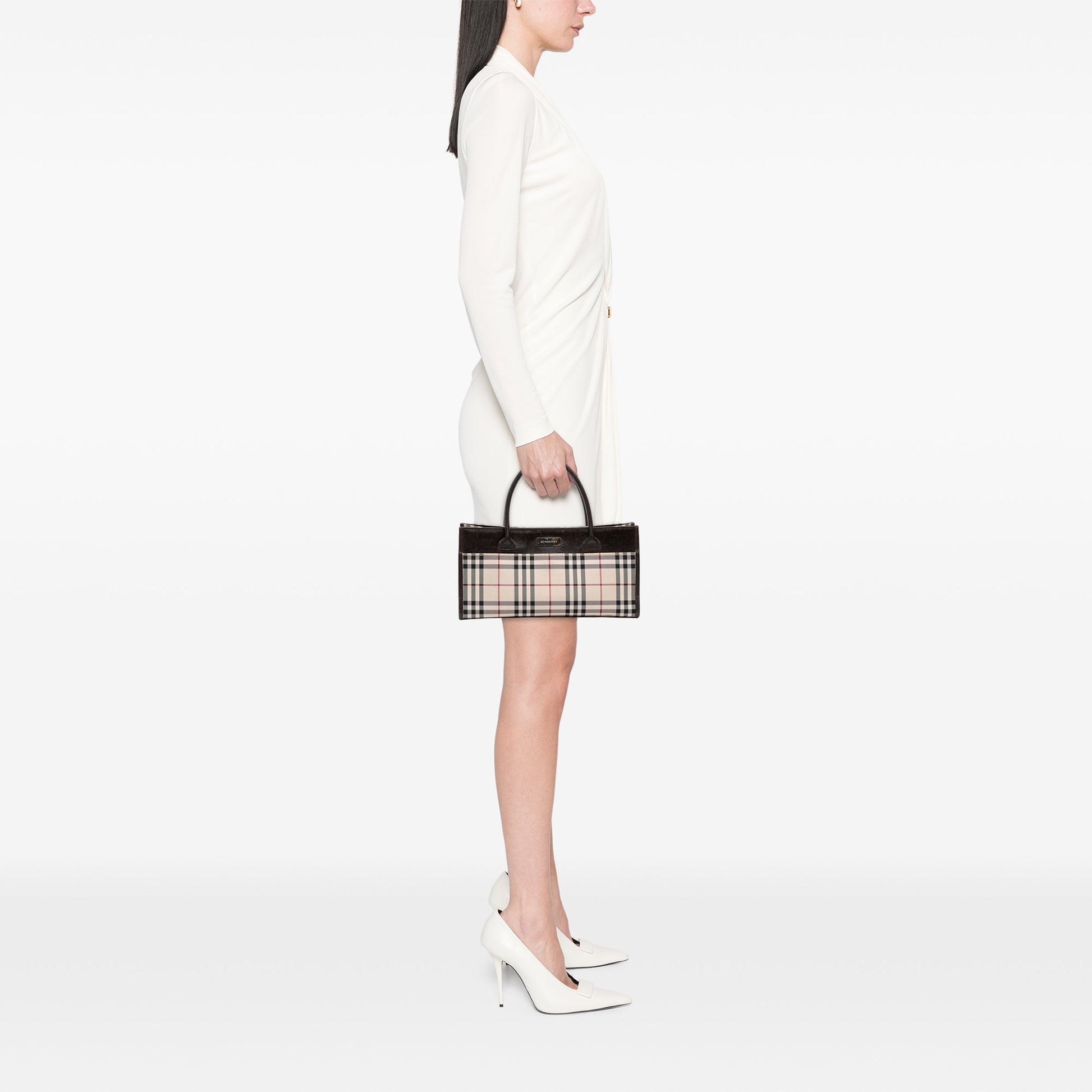Burberry House Check Canvas Handbag