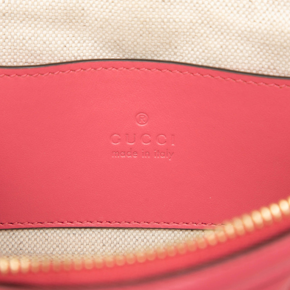 Gucci Mini GG Marmont Matelasse Calfskin Top Handle Vanity Chain Bag