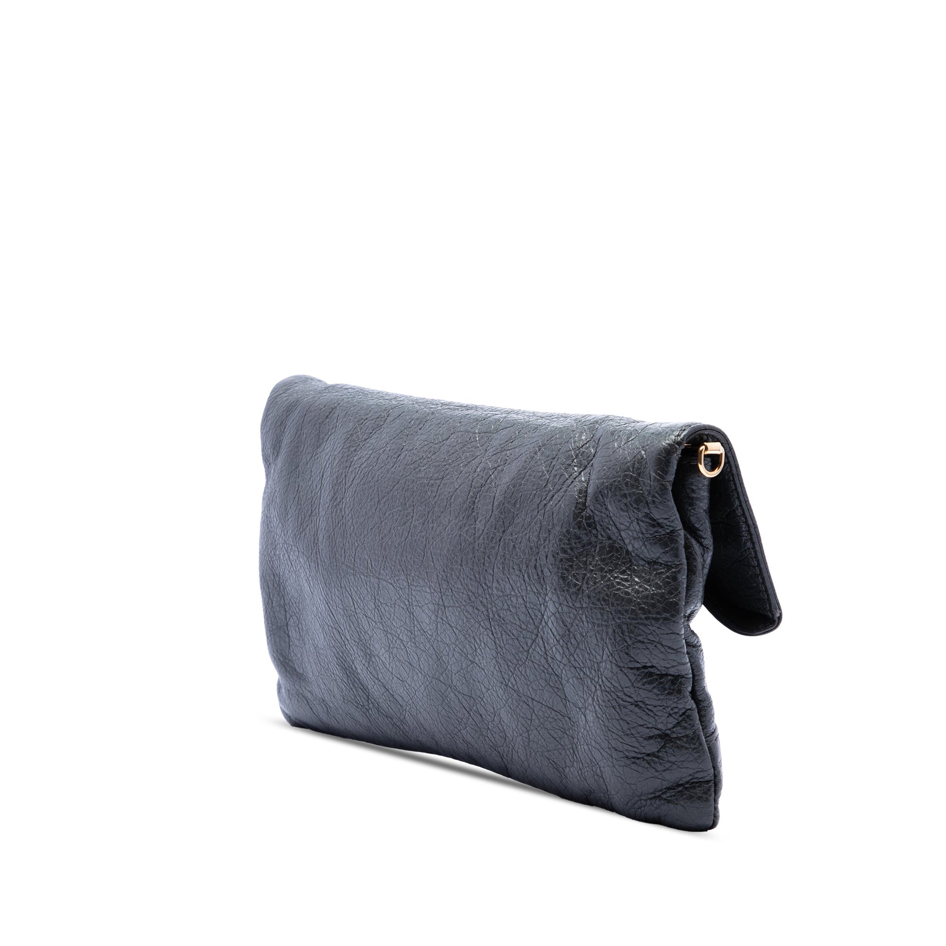 Balenciaga Lambskin Motocross Giant 12 Envelope Clutch With Strap